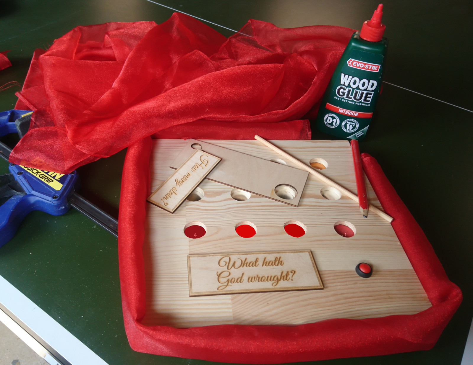 Yes, this is a clue, and it might come in useful if you come to stay! Puzzle under construction